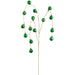 36.5" Hanging Plastic Ball Artificial Stem -Green (Pack of 12) - XAQ533-GR