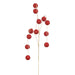 36" Hanging Glittered Ball Artificial Stem -Red (Pack of 12) - XAQ544-RE