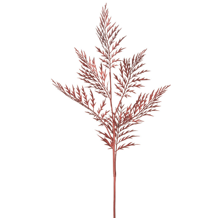 35" Metallic Artificial Fern Stem -Bronze (Pack of 12) - XAQ561-BZ
