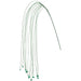 48" Hanging Tinsel Artificial Stem With Jingle Bells -Green (Pack of 12) - XAQ587-GR