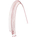 48" Hanging Tinsel Artificial Stem With Jingle Bells -Red (Pack of 12) - XAQ587-RE