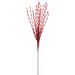 24" Beaded Tinsel Artificial Stem -Red (Pack of 12) - XAQ589-RE