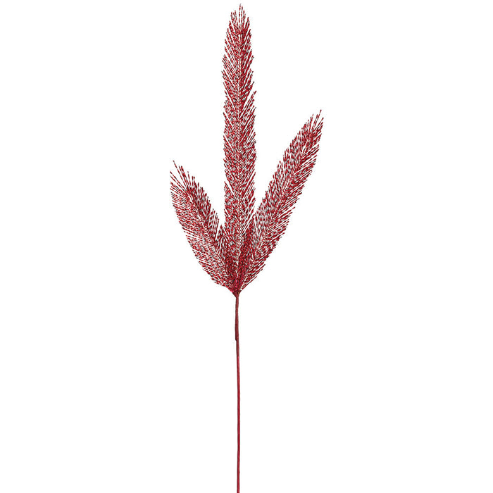37" Tinsel Artificial Pine Stem -Red (Pack of 12) - XAQ593-RE