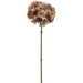 20" Beaded & Flocked Artificial Hydrangea Flower Stem -Brown/White (Pack of 12) - XAQ607-BR/WH