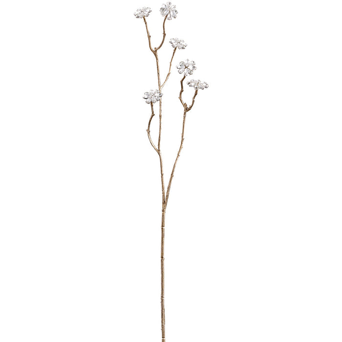 26" Diamond Artificial Flower Stem -Clear (Pack of 12) - XAQ620-CW