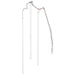 40" Hanging Diamond Artificial Amaranthus Flower Stem -Clear (Pack of 12) - XAQ624-CW