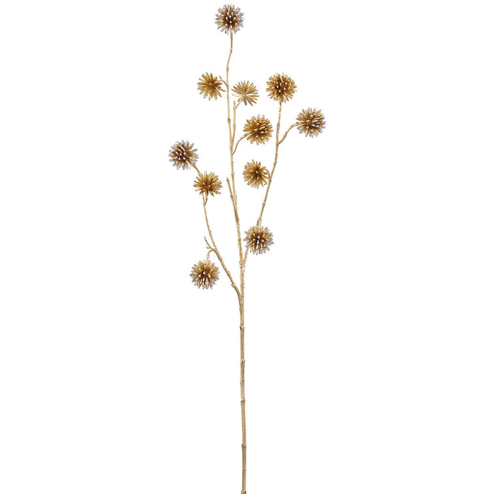 34" Metallic Artificial Happy Tree Pod Stem -Gold (Pack of 6) - XAQ630-GO