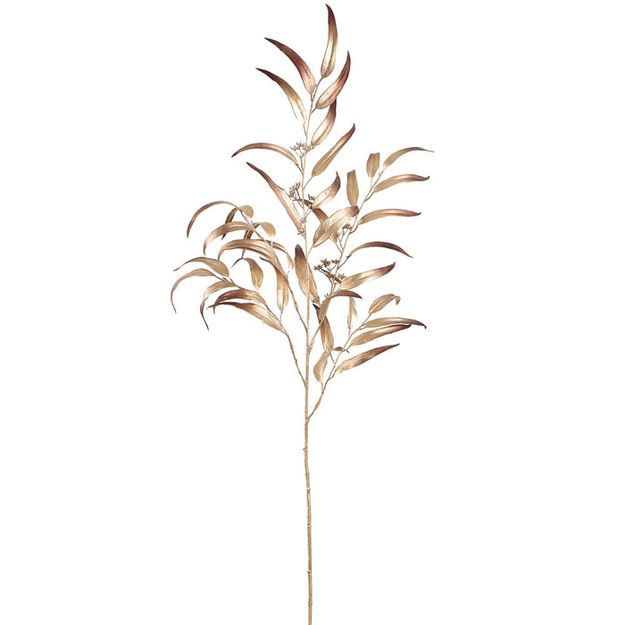 46" Metallic Artificial Eucalyptus Leaf Stem -Copper (Pack of 12) - XAQ635-CP