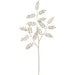 31" Artificial Rhinestone Leaf Stem -Green (Pack of 12) - XAQ651-GR