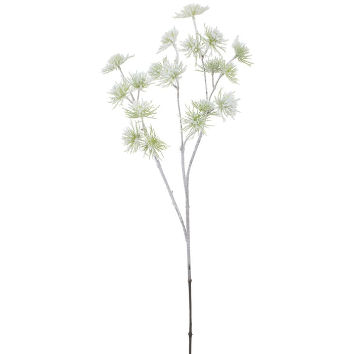 37" Flocked Artificial Needle Pine Stem -Green (Pack of 12) - XAQ782-GR