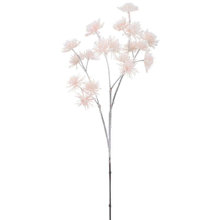 37" Flocked Artificial Needle Pine Stem -Pink (Pack of 12) - XAQ782-PK