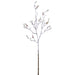 34" Flocked Artificial Magnolia Bud Stem -White/Green (Pack of 12) - XAQ814-WH/GR