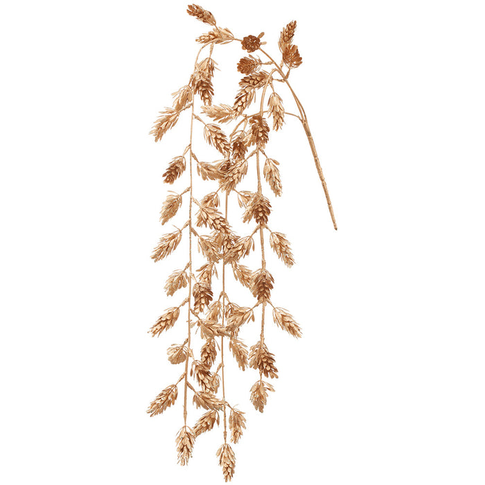 30" Hanging Metallic Artificial Hops Vine Stem -Gold (Pack of 12) - XAQ819-GO