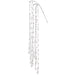 32" Hanging Beaded Faux Crystal Drop Stem -Silver (Pack of 12) - XAQ932-SI
