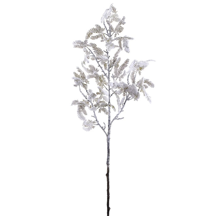 47" Flocked Artificial Pine Stem -White (Pack of 12) - XAQ944-WH