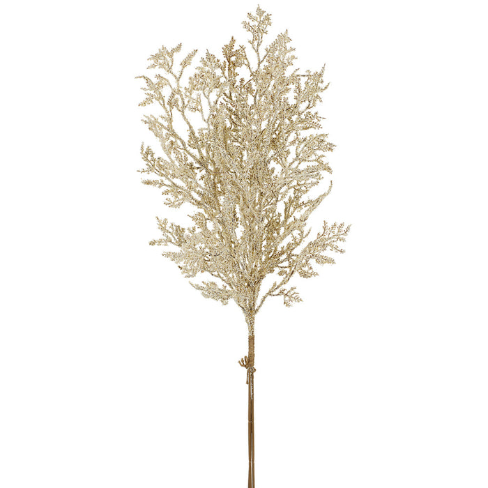 29" Glittered Artificial Amaranthus Flower Stem Bundle -Cream (Pack of 6) - XAQ946-CR