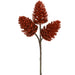 12" Plastic Artificial Pinecone Stem Pick -Red (Pack of 24) - XAQ986-RE
