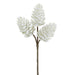 12" Plastic Artificial Pinecone Stem Pick -White (Pack of 24) - XAQ986-WH