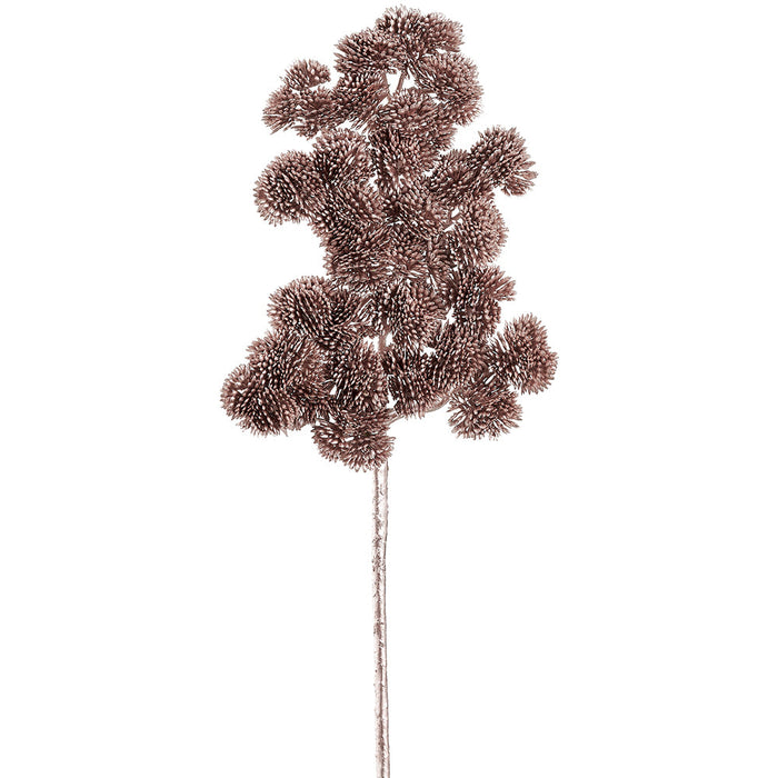 17.5" Metallic Artificial Sedum Pine Stem -Rose Gold (pack of 12) - XAR073-RO/GO