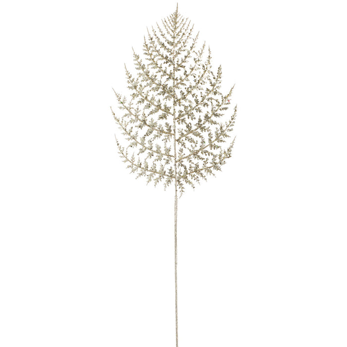 34" Glittered Artificial Cedar Stem -Gold (Pack of 12) - XAR518-GO