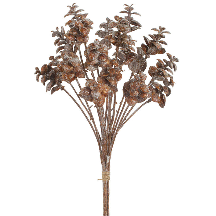 23" Glittered Artificial Jade Stem Bundle -Copper (Pack of 12) - XAR523-CP
