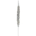 37" Glittered Artificial Foxtail Flower Stem -Silver (Pack of 12) - XAR527-SI