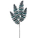 32" Glittered Artificial Fern Stem -Green (Pack of 12) - XAR530-GR