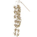 42" Hanging Glittered Artificial Leaf Stem With Bells -Gold (Pack of 12) - XAR532-GO
