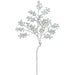 24" Glittered Artificial Berry Stem -Silver (Pack of 12) - XAR540-SI