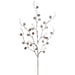 30" Flocked Artificial Thistle Flower Stem -Brown (Pack of 12) - XAR544-BR