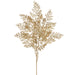 43" Sequin Artificial Fern Leaf Stem -Gold (pack of 12) - XAR550-GO