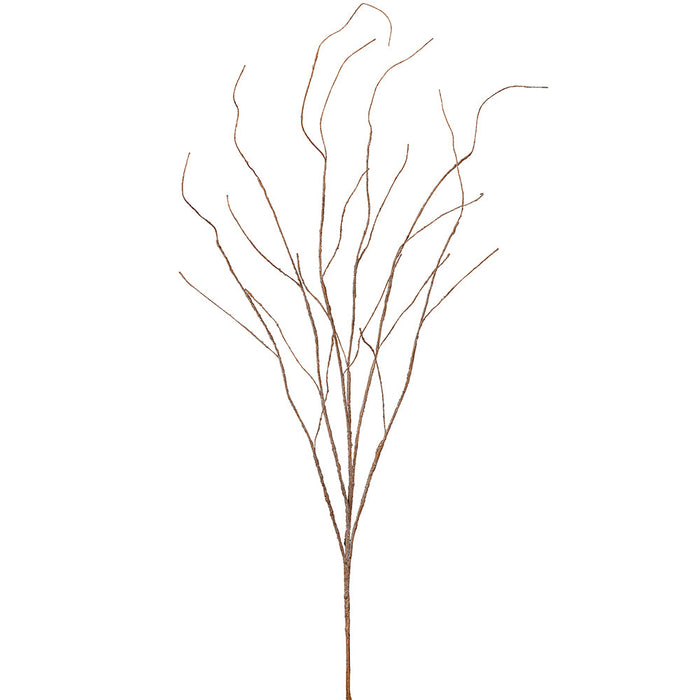 56" Glittered Artificial Twig Stem -Beige (Pack of 12) - XAR565-BE