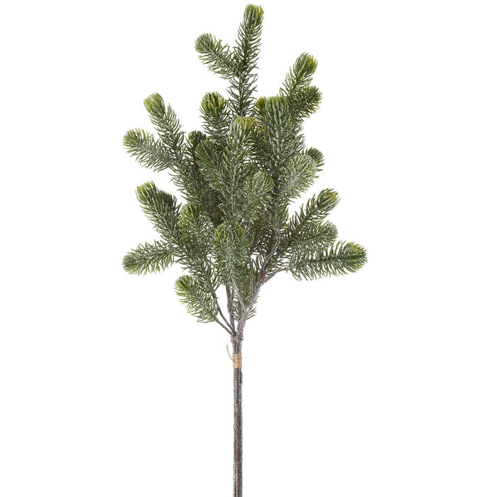 23" Glittered Artificial Pinecone Stem Bundle -Green (Pack of 12) - XAR579-GR