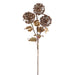 24.5" Metallic Artificial Snowball Flower Stem -Bronze (Pack of 12) - XAS015-BZ