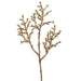 18" Iced & Glittered Artificial Plastic Twig Stem -Gold (pack of 24) - XAS058-GO