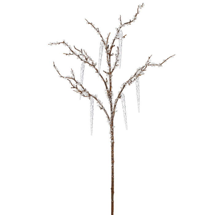 37" Icicle Artificial Twig Stem -Clear (Pack of 12) - XAS087-CW