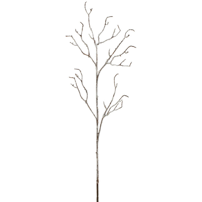 42" Icicle Artificial Twig Branch Stem -White/Brown (Pack of 12) - XAS090-WH/BR