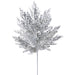 27" Glittered Artificial Pine Stem -Silver (pack of 12) - XAS115-SI