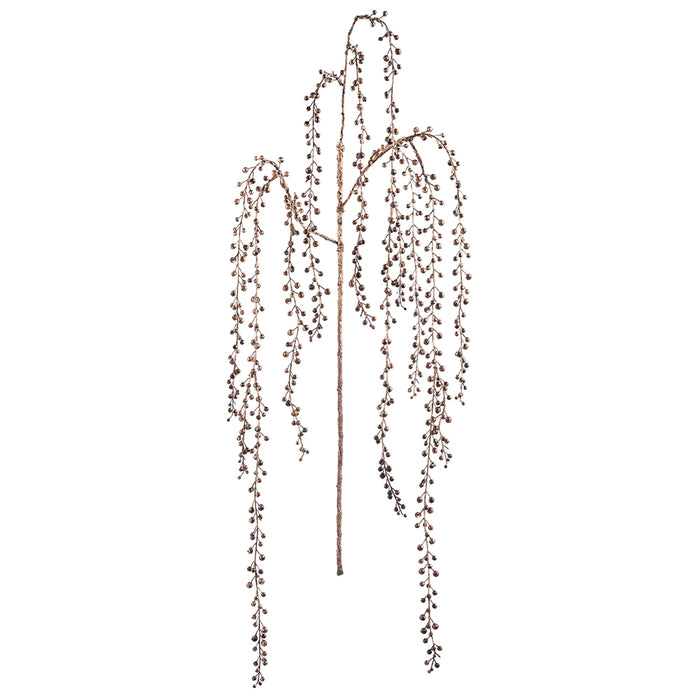 58" Hanging Metallic Artificial Amaranthus Flower Stem -Bronze (Pack of 12) - XAS124-BZ