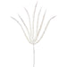 25" Glittered Artificial Foxtail Flower Stem -White (pack of 12) - XAS136-WH