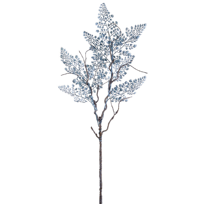 32" Artificial Maidenhair Fern Leaf Stem -Blue (Pack of 12) - XAS146-BL