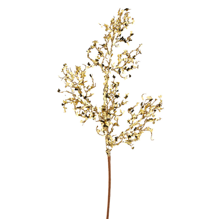28" Sequin Artificial Twig Stem -Gold (Pack of 12) - XAS209-GO