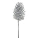13" Glittered Artificial Pinecone Stem Pick -Silver (Pack of 24) - XAS213-SI