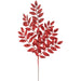 21.5" Glittered Artificial Honey Locust Leaf Stem -Red (Pack of 36) - XAS215-RE