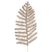 22" Glittered Artificial Feather Stem -Gold (Pack of 12) - XAS218-GO