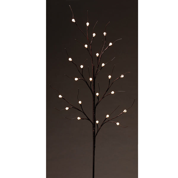 37" Artificial Twig LED-Lighted Stem -Brown (pack of 6) - XAS261-BR
