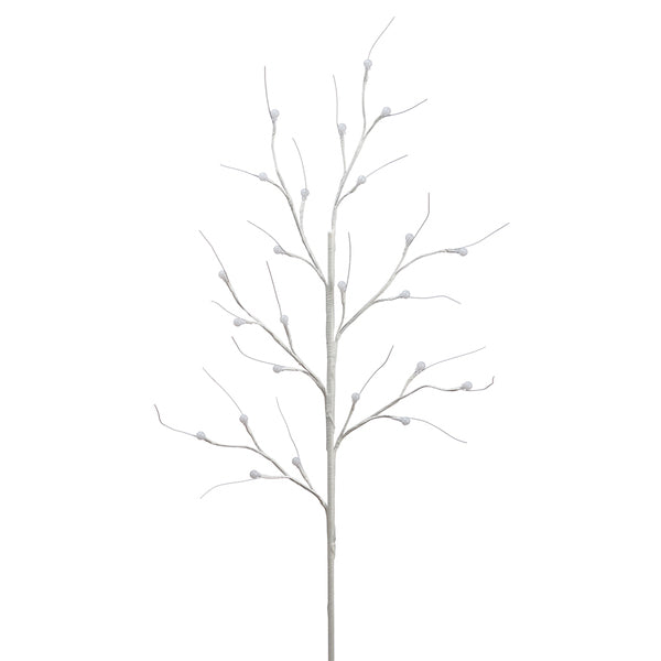37" Artificial Twig LED-Lighted Stem -White (pack of 6) - XAS261-WH