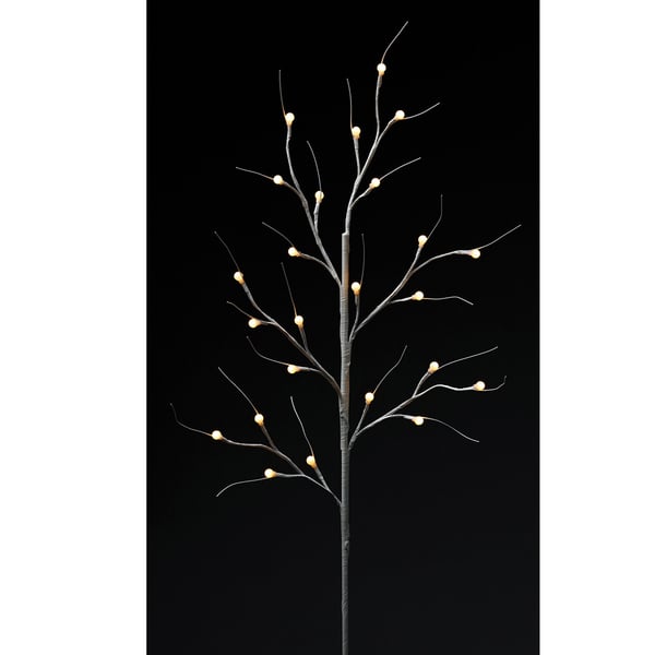 37" Artificial Twig LED-Lighted Stem -White (pack of 6) - XAS261-WH