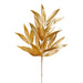 23" Glittered Artificial Willow Leaf Stem -Gold (pack of 24) - XAS290-GO