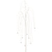 52" Beaded Hanging Artificial Teardrop Stem -Clear/Silver (pack of 12) - XAS308-CW/SI
